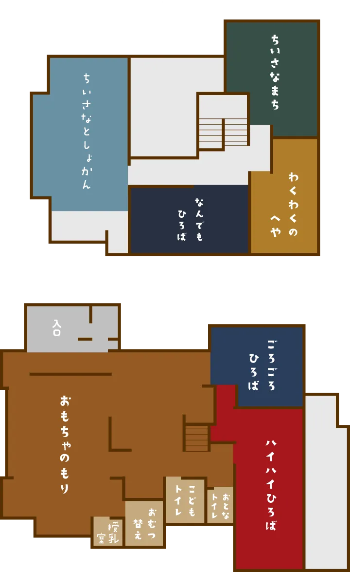 遊び場のフロアマップ
