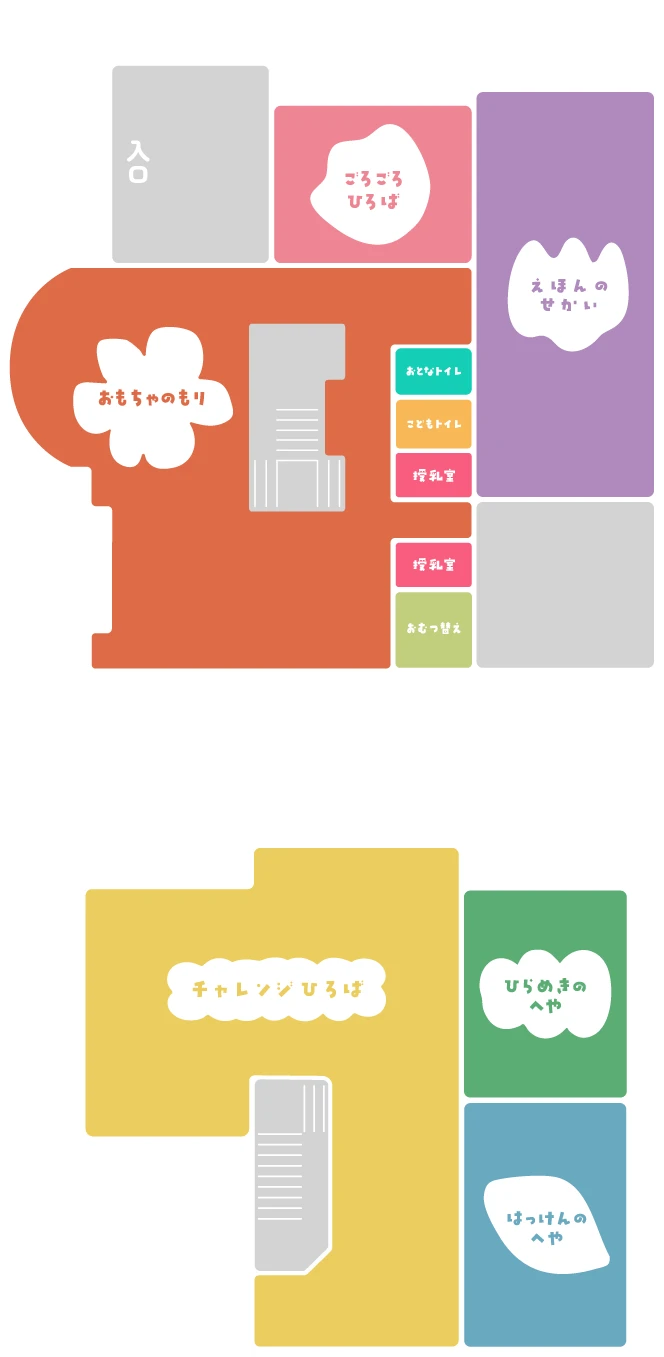 遊び場のフロアマップ