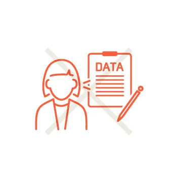 個人情報提供、営業なしのイメージ