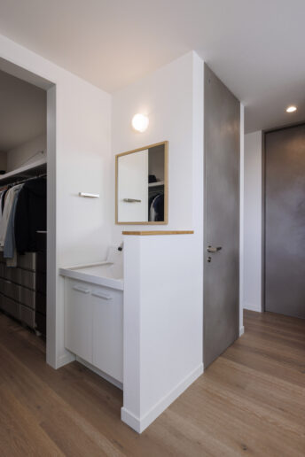 2階にも手洗いスペースを設置しました。