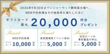 【静岡市駿河区】ギフトカード最大20,000円分 贈呈のイメージ